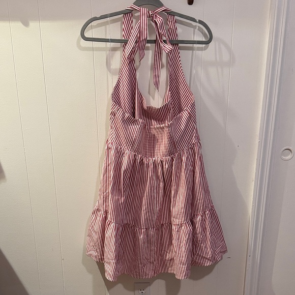 Wild Fable Red and White Striped Halter Dress - Picture 6 of 7